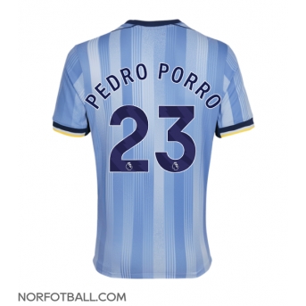 Billige Fotballdrakt Tottenham Hotspur Pedro Porro #23 Replika Bortedrakt 2024-25 Kortermet